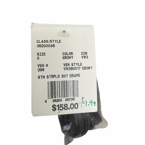 Vera Wang White Drape Strapless Dress 0 - Picture 4 of 5